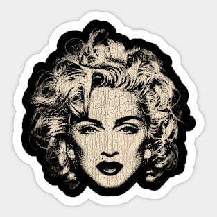 VINTAGE - madona style 80s white Sticker